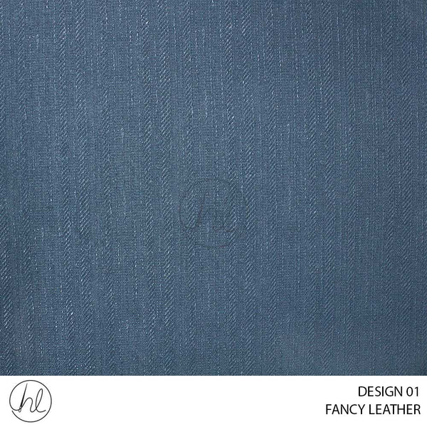 FANCY LEATHER (DESIGN 01) (140CM) (PER M) (BLUE)