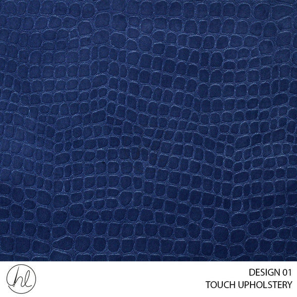 TOUCH UPHOLSTERY (DESIGN 01) (140CM) (PER M) NAVY
