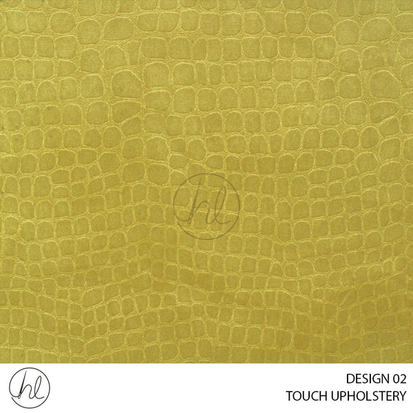 TOUCH UPHOLSTERY (DESIGN 02) (140CM) (PER M) CHARTEUSE