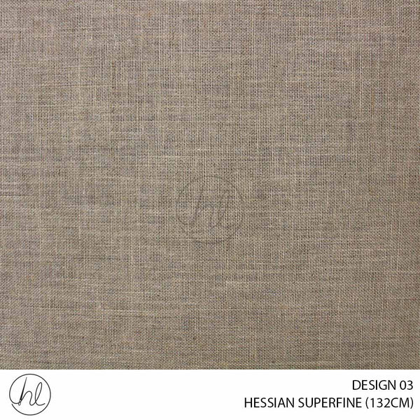 HESSIAN SUPERFINE (DESIGN 03) (132CM) (PER M)