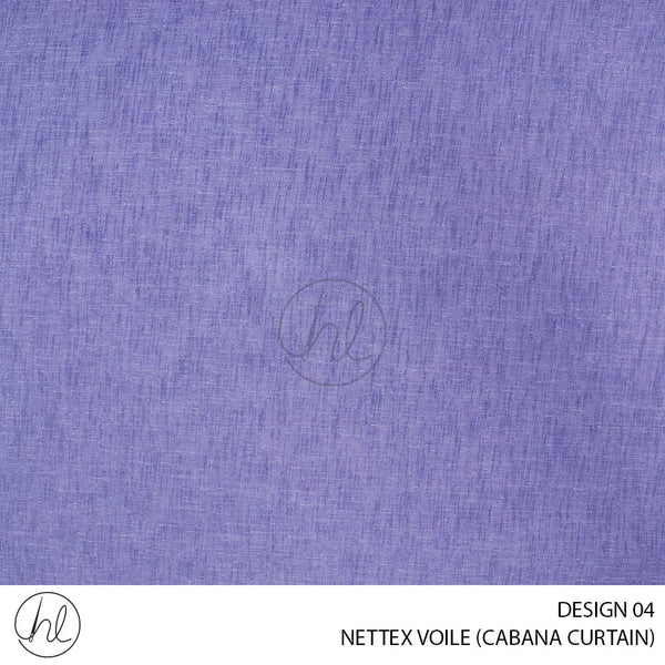 NETTEX VOILE (CABANA CURTAIN) (DESIGN 04) (280CM) (PER M) LIGHT PURPLE