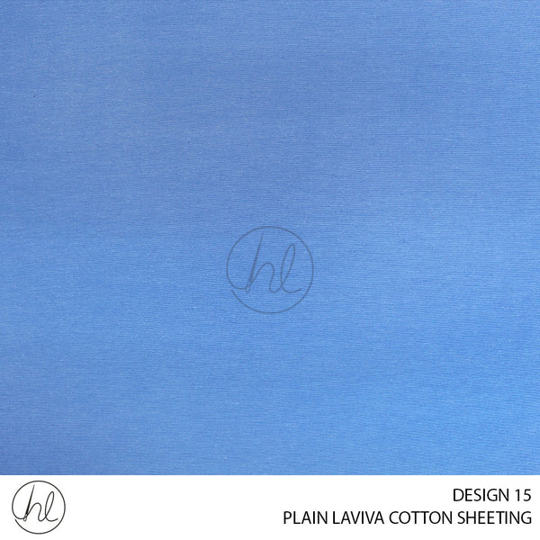 PLAIN LAVIVA COTTON SHEETING (DESIGN 15) (235CM) (PER M) SKY BLUE