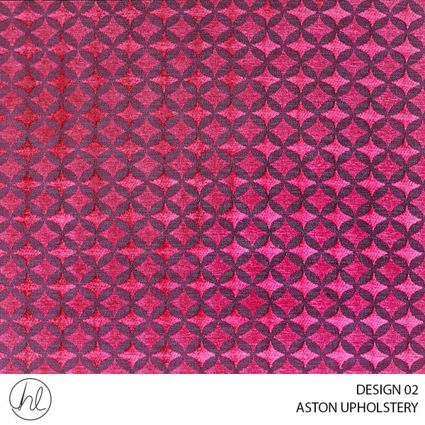 ASTON UPHOLSTERY (DESIGN 02) (140CM) (PER M) ROUGE (BUY 20M OR MORE FOR R79.99)