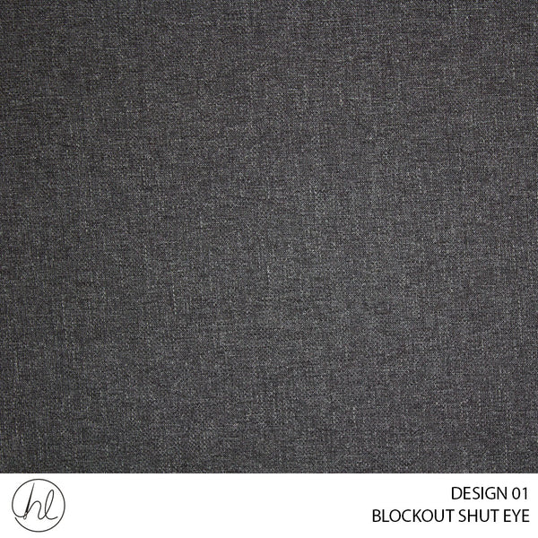 BLOCKOUT SHUT EYE  (DESIGN 01) (280CM) (PER M) CHARCOAL