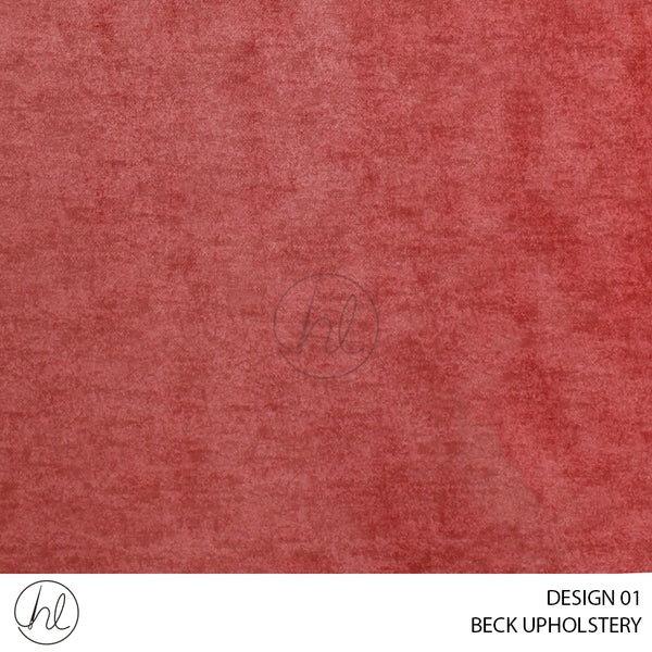BECK UPHOLSTERY (DESIGN 01) (140CM)(PER M) LIGHT RED