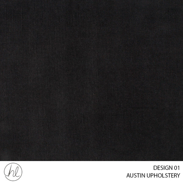 AUSTIN UPHOLSTERY (DESIGN 01) BLACK (140CM) PER M