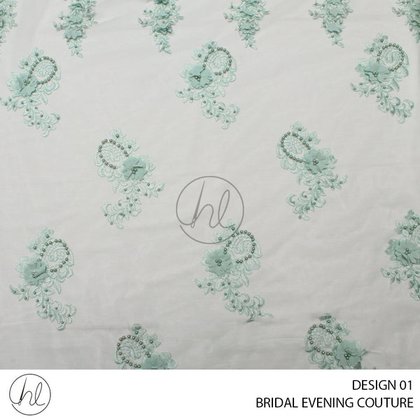 BRIDAL EVENING COUTURE (PER M) (DESIGN 01) (GREEN) (COLLECTION 09)