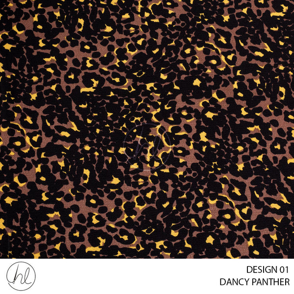DANCY PANTHER BUBBLE (51) (PER M)	(DESIGN 01) (NATURAL) (150CM WIDE)