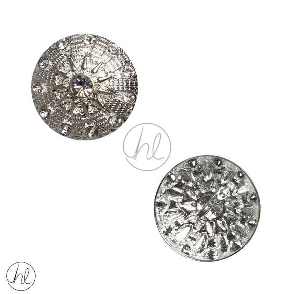 BUTTONS DIAMANTE (SILVER) (FA-59) (23MM)