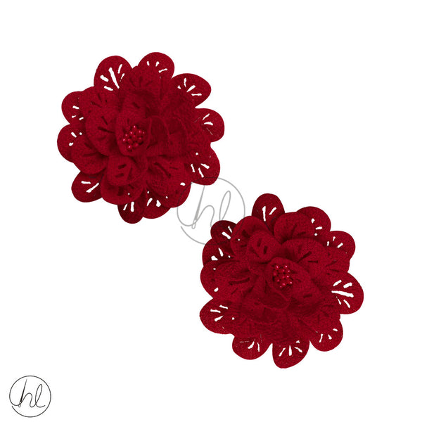 FLOWERS (RED) (70MM) 2 PER PACK