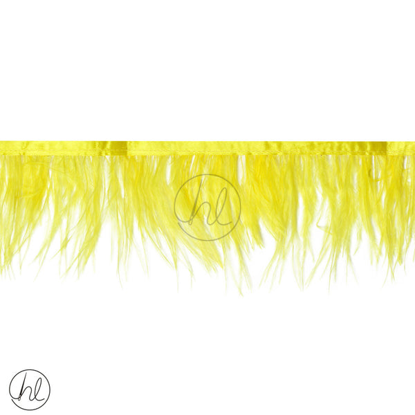 OSTRICH FEATHERS TRIMMING (YELLOW) PER M