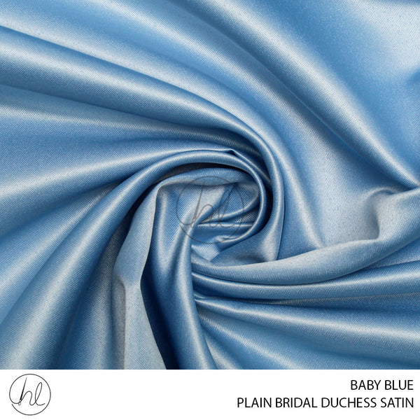 PLAIN BRIDAL DUCHESS SATIN (PER M) (BABY BLUE) (150CM WIDE)