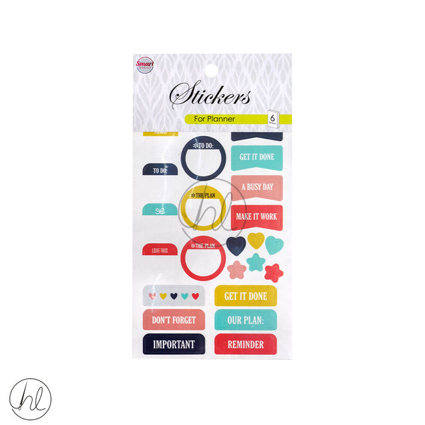 STICKERS PLANNER (6 SHEETS) 26007