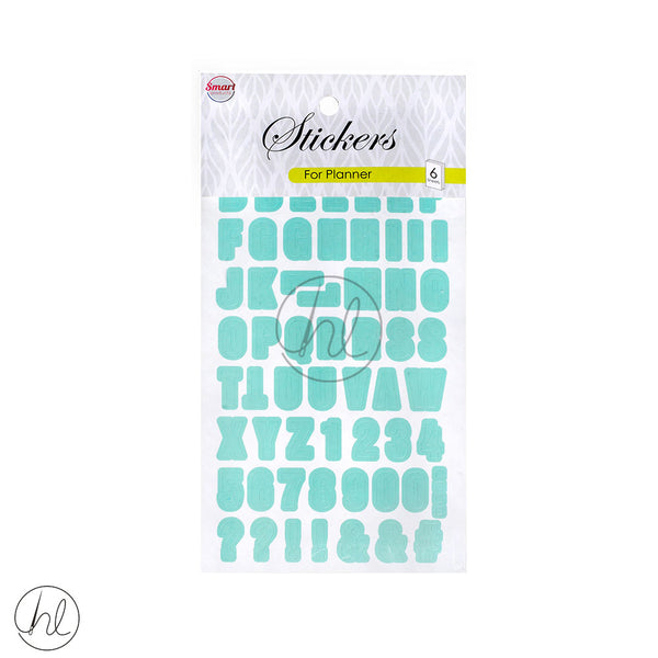 STICKERS PLANNER LETTERS (6 SHEETS) 26008