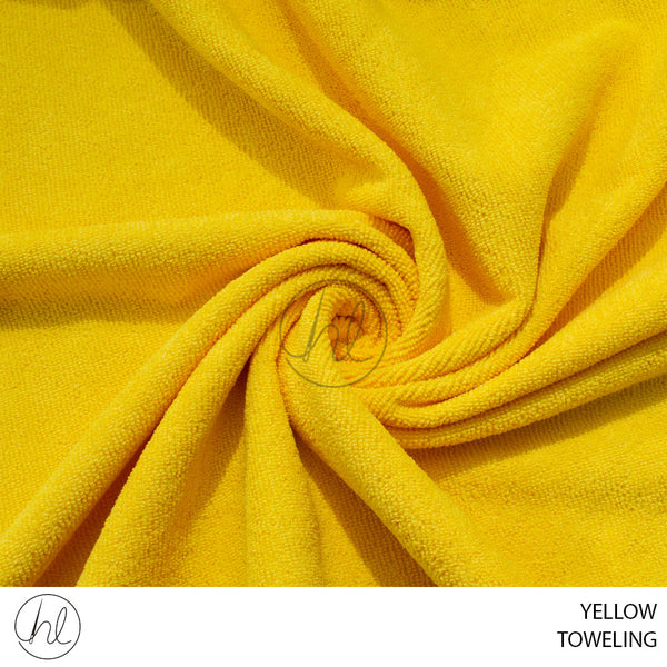 TOWELING (55) (PER M) (YELLOW) (150CM WIDE)