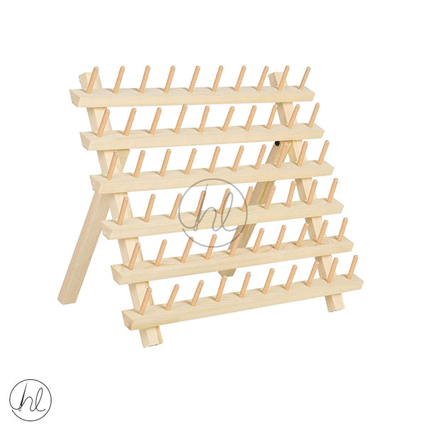 WOODEN THREAD STAND 60 SPOOL (047-686)