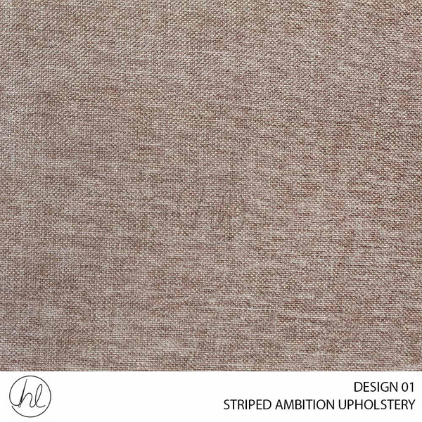 STRIPED AMBITION UPHOLSTERY (DESIGN 01) (140CM) (PER M) LIGHT BROWN