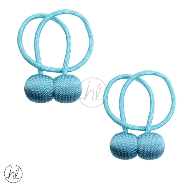 MAGNETIC TIE-BACK 678 (ROUND) (TEAL) (2 PER PACK)