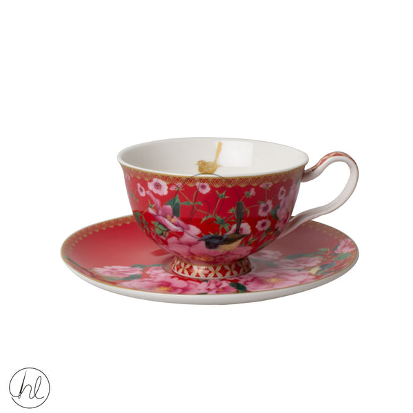 FOOTED CUP & SAUCER SROAD (616) (HV0181) (CHERRY) (200ML)