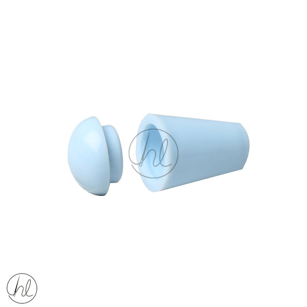 CORD END WITH CAP BABY BLUE CONE 033-106 (16MM)