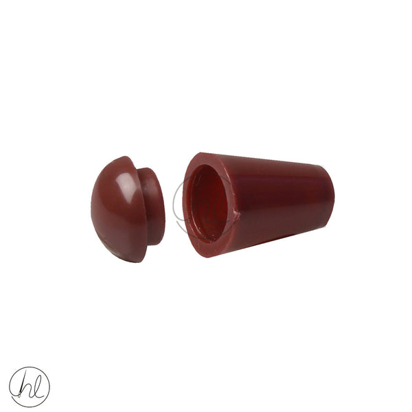 CORD END WITH CAP BROWN CONE 033-106 (16MM)