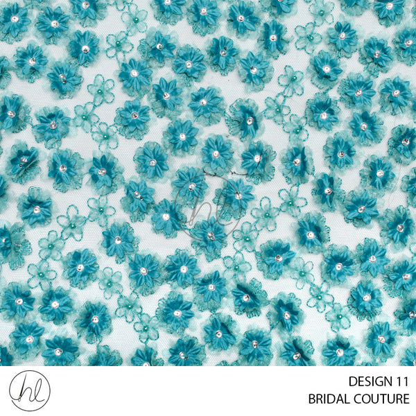 BRIDAL COUTURE (51) (PER M) (DESIGN 11) (TURQUOISE) (COLLECTION 09)