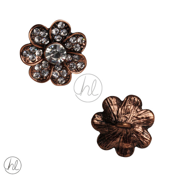 BUTTONS DIAMANTE (BRONZE) (FA853) (22MM)