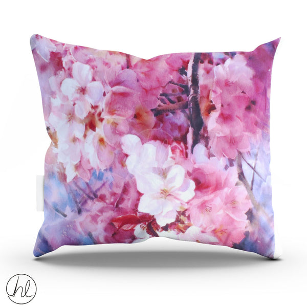 PRINTED SCATTER CUSHION (SCATTER CUSHION COVER - 45X45) (INNER - 50X50) (PINK)