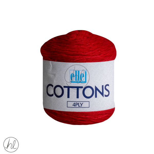 ELLE COTTONS 4PLY (RUBY RED) (50G)