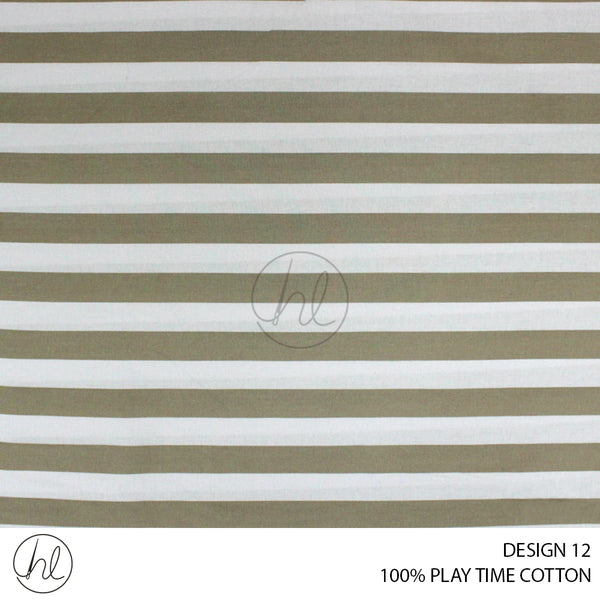 PLAYTIME COTTON (DESIGN 12) (150CM) (PER M) STONE