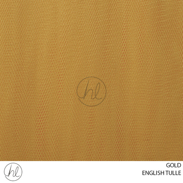 ENGLISH TULLE (56) (PER M) (GOLD) (150CM WIDE)