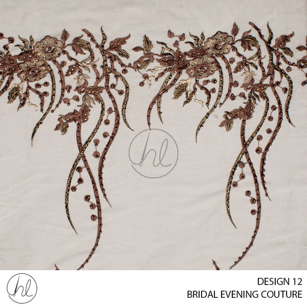 BRIDAL EVENING COUTURE  (51) (PER M) (DESIGN 12) (BROWN) (COLLECTION 07)