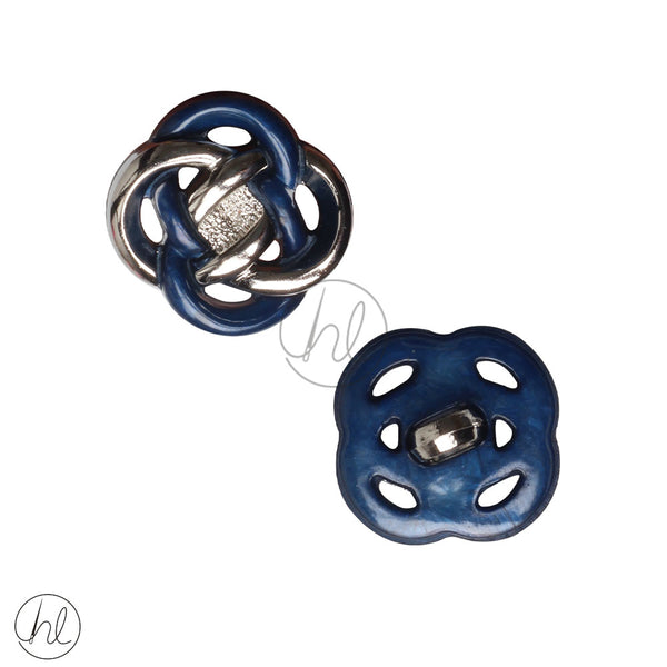 FANCY BUTTONS (NAVY/SILVER) 045-1094 (17MM)