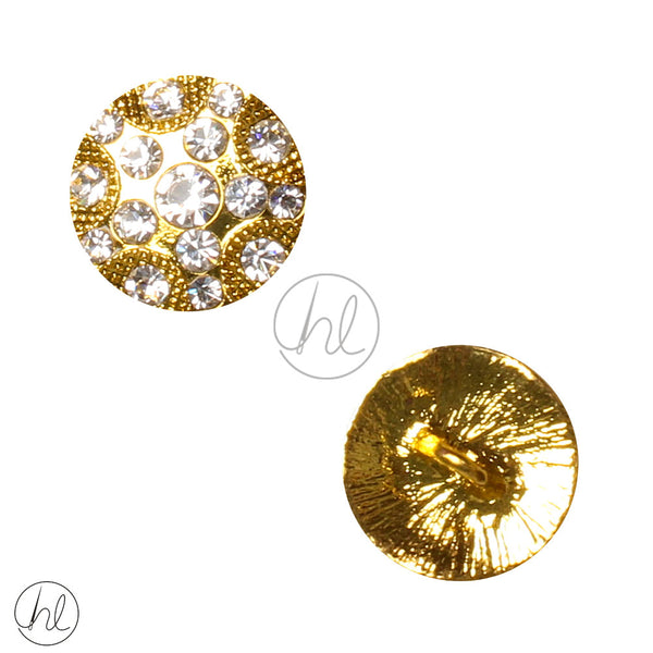 BUTTONS DIAMANTE (GOLD)	 (AS99) (17MM)