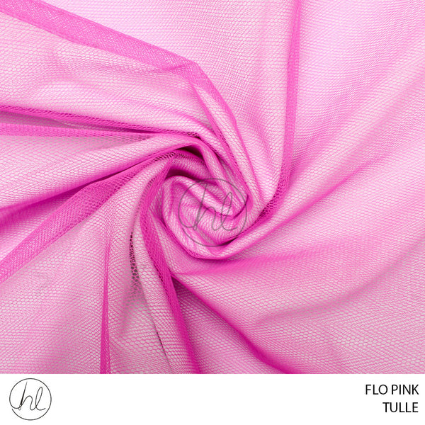 TULLE  (PER M) (FLO PINK) (137CM WIDE)