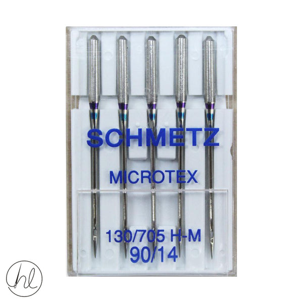 SCHMETZ MICROTEX NEEDLES (130/705H) (SIZE 90/14)
