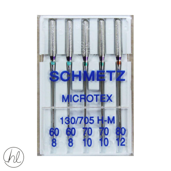 SCHMETZ MICROTEX NEEDLES (130/705H) (SIZE - ASSORTED)