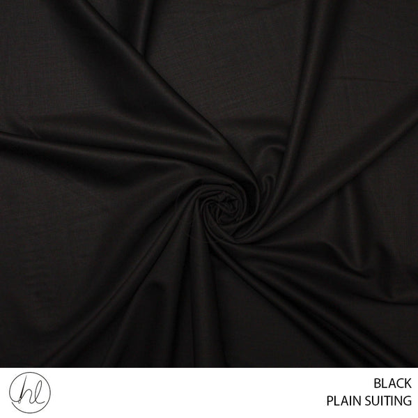 PLAIN SUITING (PER M) (BLACK) (150CM WIDE)
