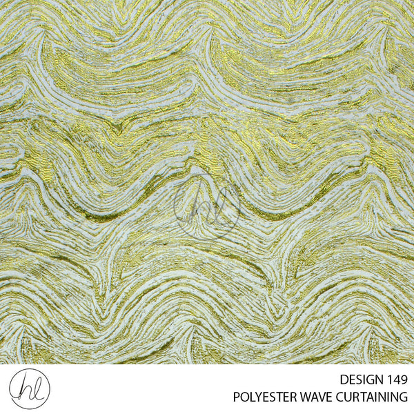 POLYESTER WAVE (DESIGN 149) LIGHT GREEN (280CM) PER M (BUY 10M OR MORE GET 1M FREE)
