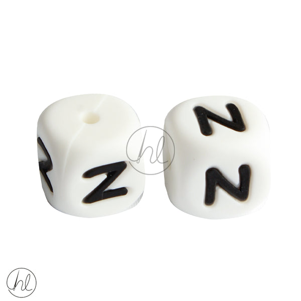 SILICONE BEAD LETTERS 2 PER PACK N 882