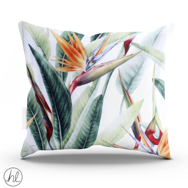 PRINTED SCATTER CUSHION (SCATTER CUSHION COVER - 45X45) (INNER - 50X50) (WHITE)