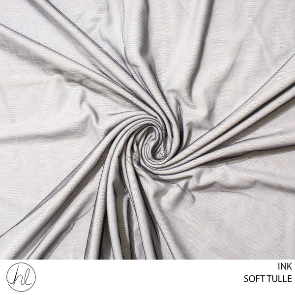 SOFT TULLE (51) (PER M) (INK) (150CM WIDE)