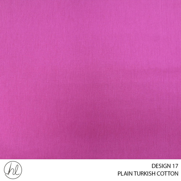 PLAIN TURKISH COTTON (DESIGN 17) (240CM) (PER M) ROSE PINK