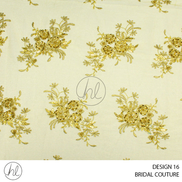 BRIDAL COUTURE (PER M) (DESIGN 16) (YELLOW) (COLLECTION 02)
