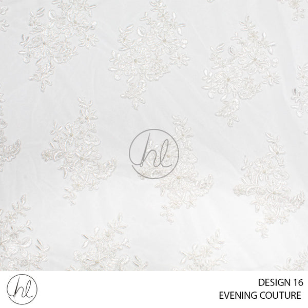 EVENING COUTURE (51) (PER M) (OFF WHITE) (DESIGN 16) (COLLECTION 01)