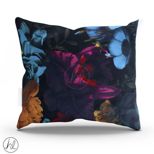 PRINTED SCATTER CUSHION (SCATTER CUSHION COVER - 45X45) (INNER - 50X50) (DARK NAVY)