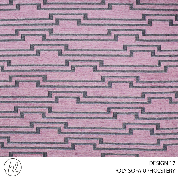 POLY SOFA UPHOLSTERY (DESIGN 17) (140CM) (PER M) PINK (BUY 20M OR MORE FOR R39.99)