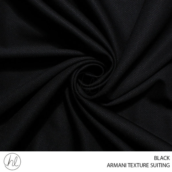 ARMANI TEXTURE SUITING (150CM) PER M (BLACK)
