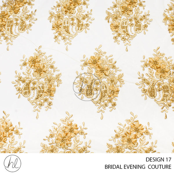 BRIDAL EVENING COUTURE (PER M) (DESIGN 17) (GOLD) (COLLECTION 02)