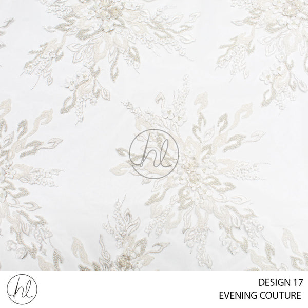 EVENING COUTURE (51) (PER M) (OFF WHITE) (DESIGN 17) (COLLECTION 01)